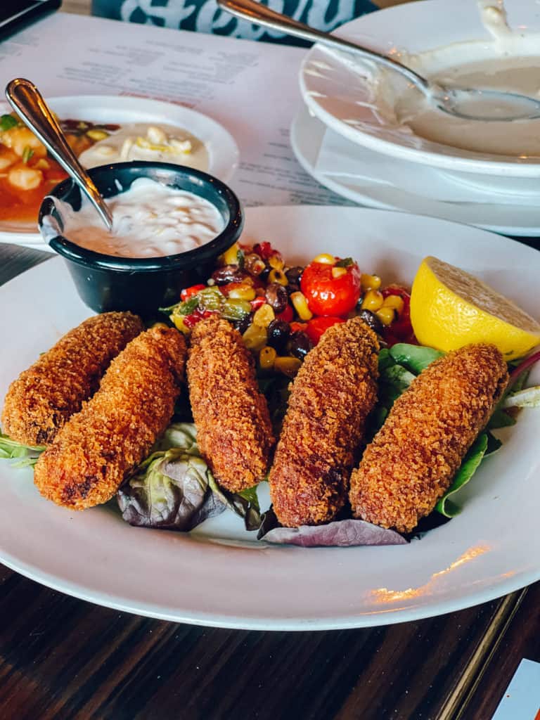 Salmon Croquettes at Sabor in Wichita (South Central Kansas)