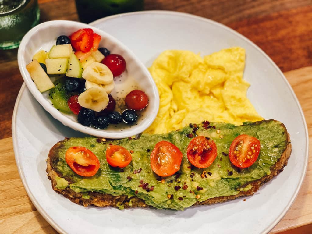 Avocado toast at HomeGrown in Wichita (South Central Kansas)