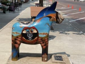 Picture of a painted Dala horse