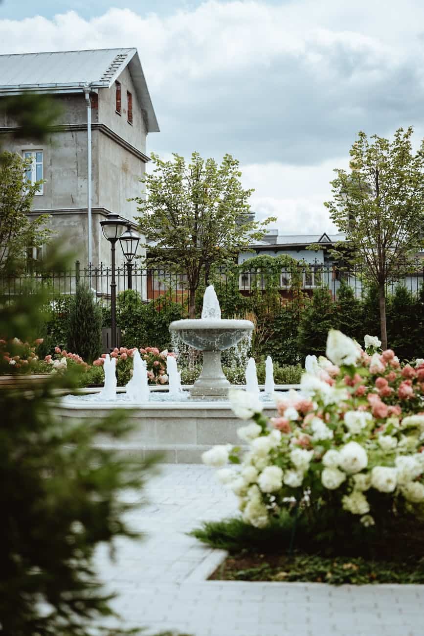 water fountain in the garden