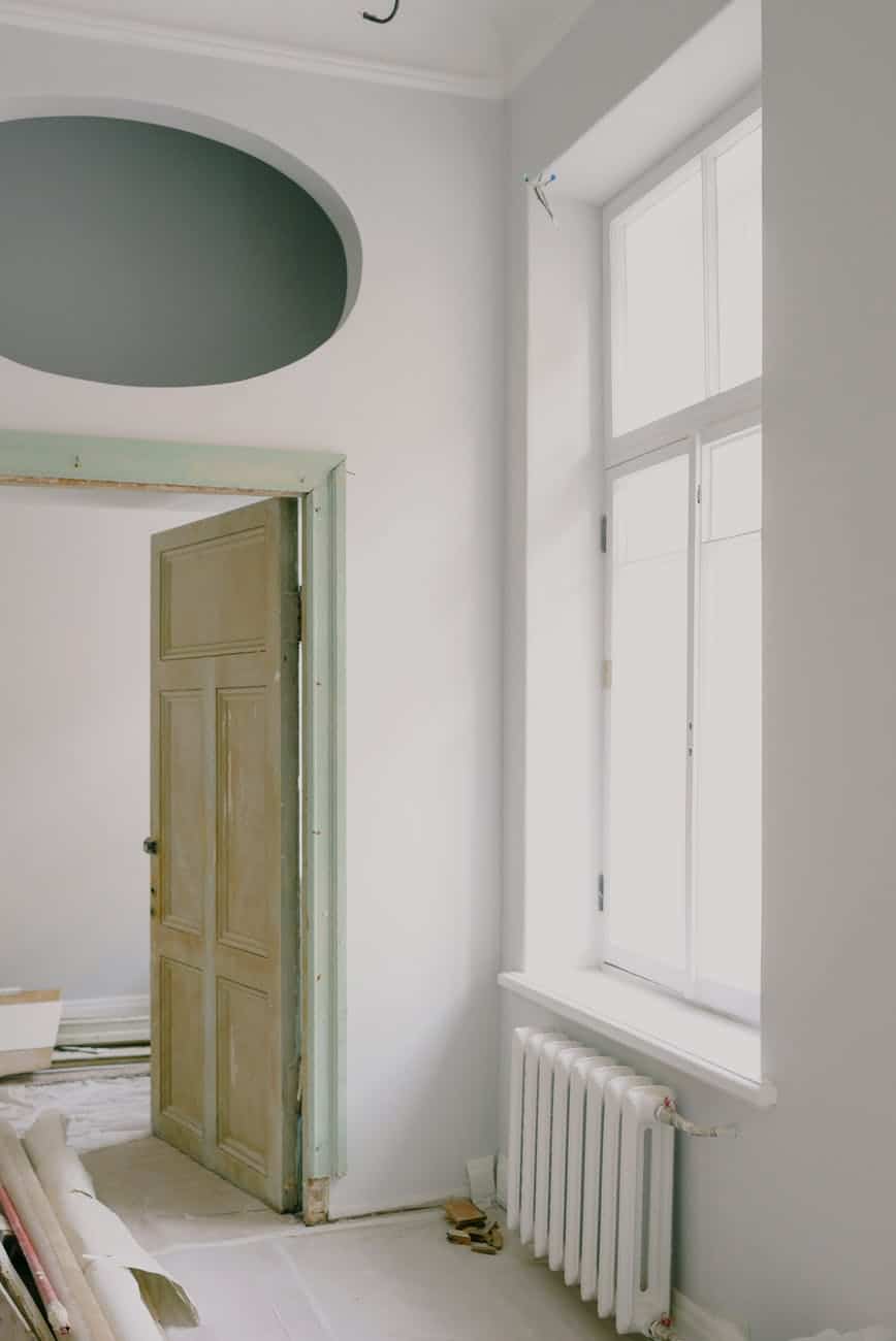 interior of modern house during renovation process