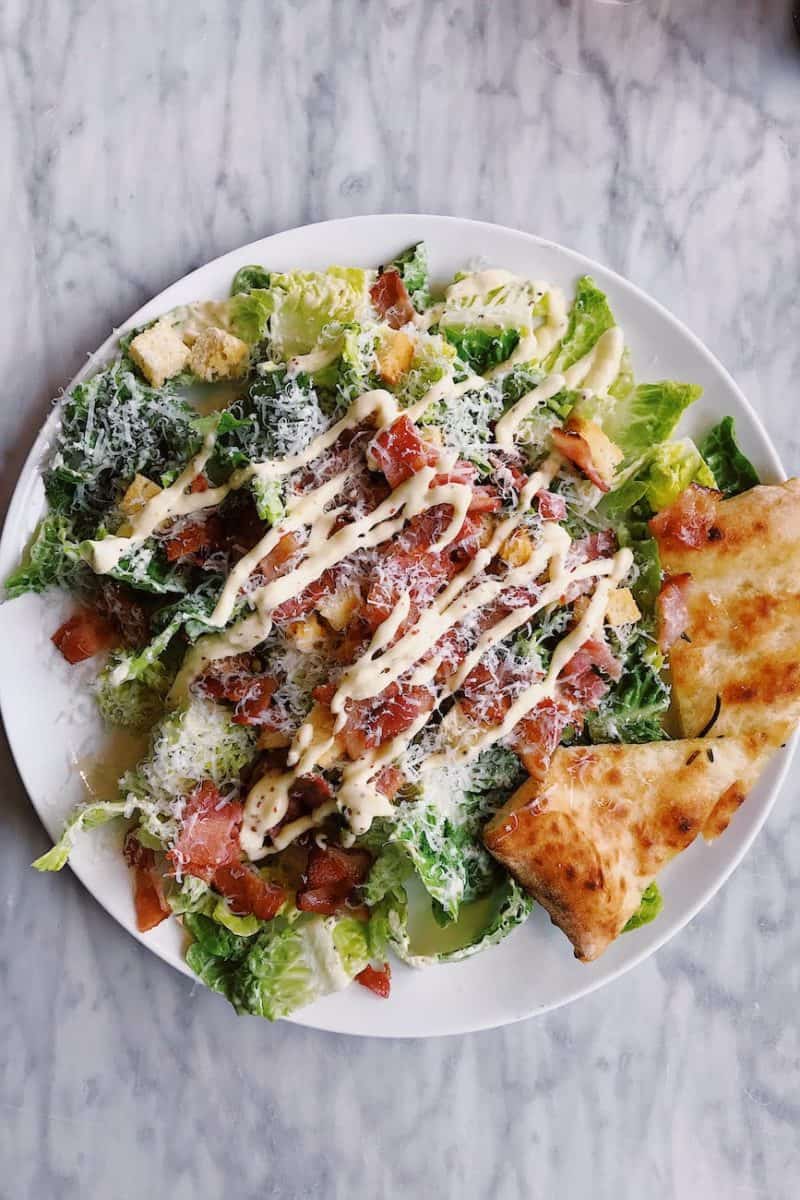 salad on a plate