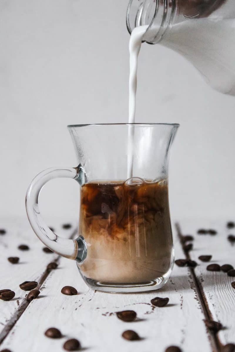 glass cup with liquid