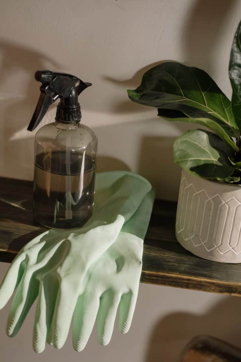 black and white spray bottle