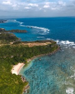 okinawa island in ocean
