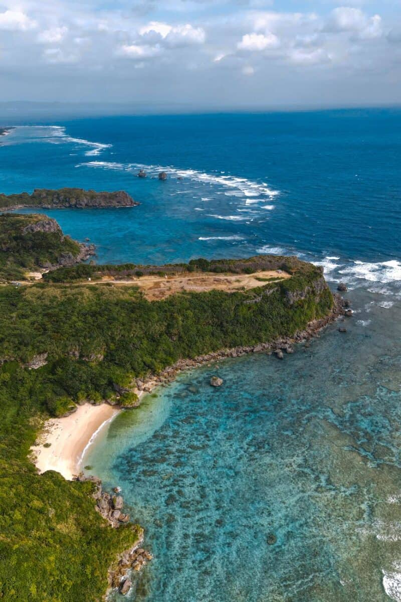 okinawa island in ocean