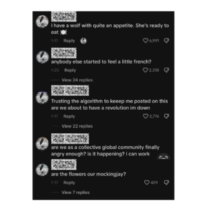 A small sample of calls for revolution on a post about Flowers Are Blooming in Antarctica