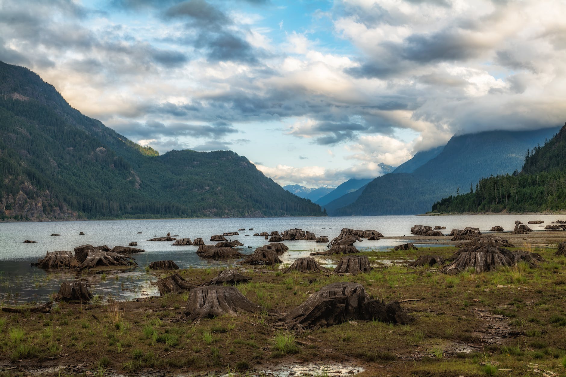 lake near mountain