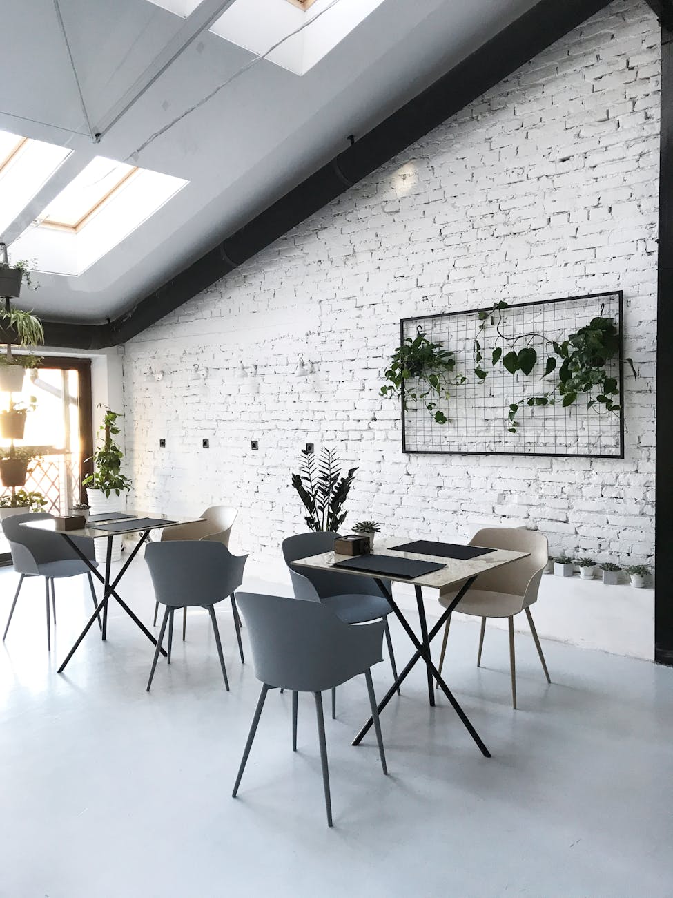 photo of dining tables inside cafe