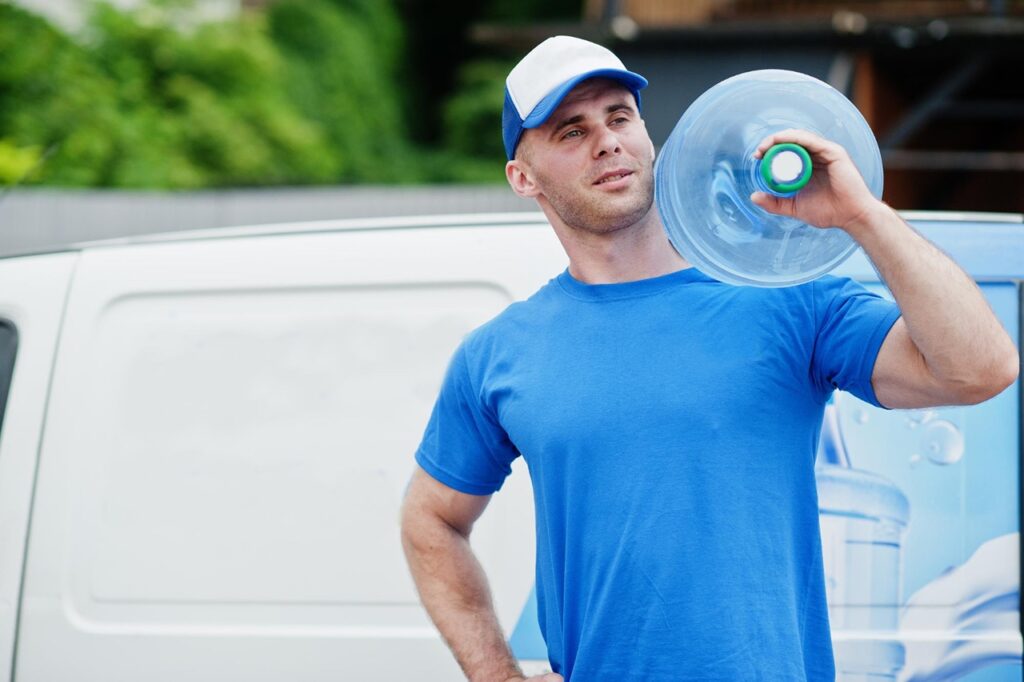 Secluded road travel water for drink