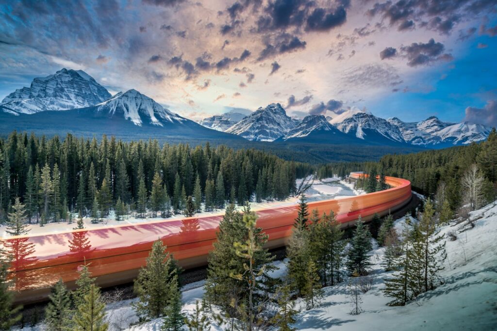 Canada
A Train in Winter Banff National Park