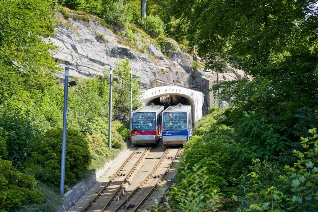 Bergen, Vestland, Norway Trains on the Railways