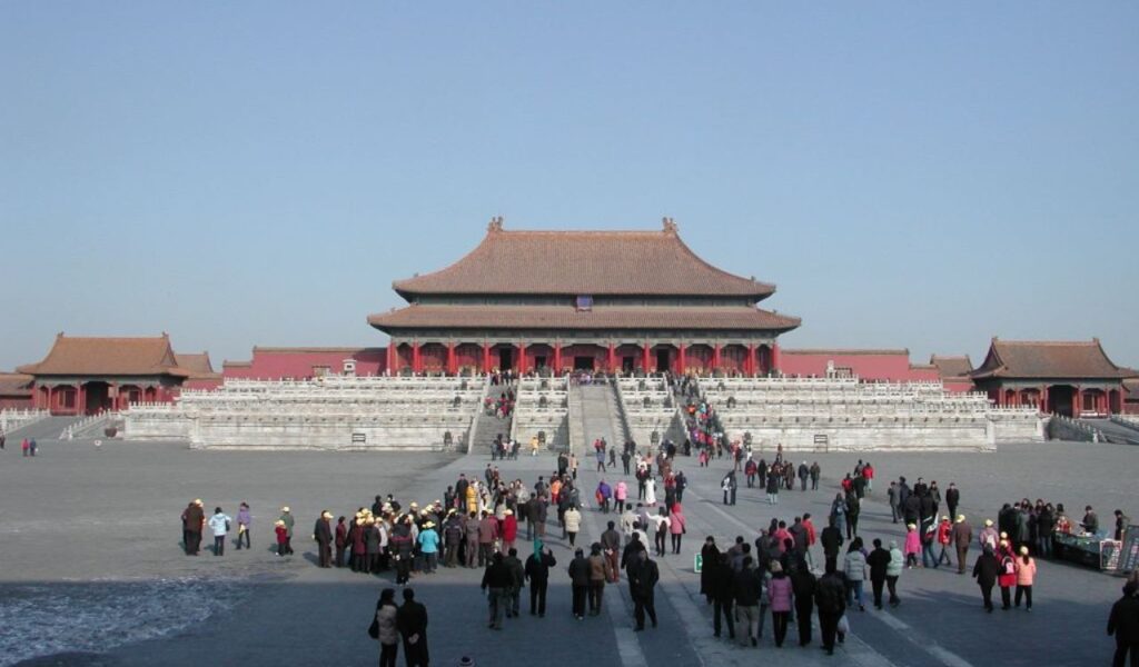 Beijing, China: The bustling capital with a rich history, home to iconic landmarks like the Forbidden City and a modern skyline.