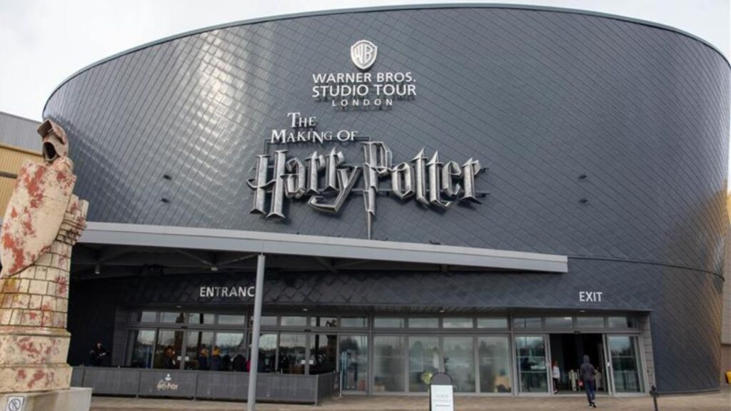 LO, UNITED KINGDOM - Feb 14, 2022: A beautiful shot of the Exterior of the Warner Bros, Harry Potter Studio Tour against a light sky