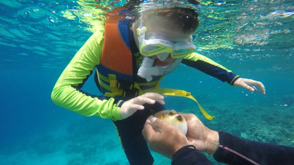 Kid Snorkeling