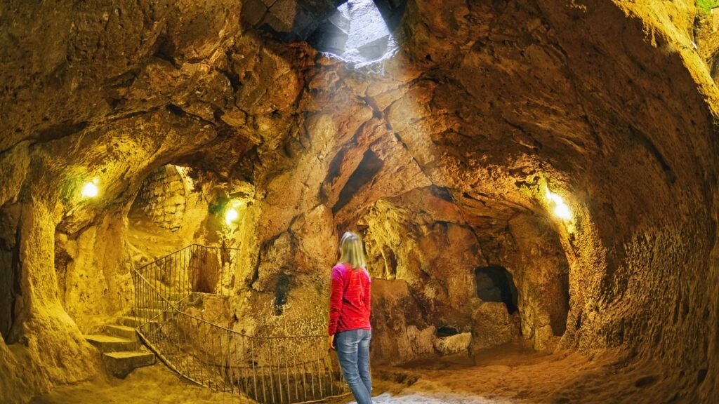 Derinkuyu cave underground city, Cappadocia , Turkey