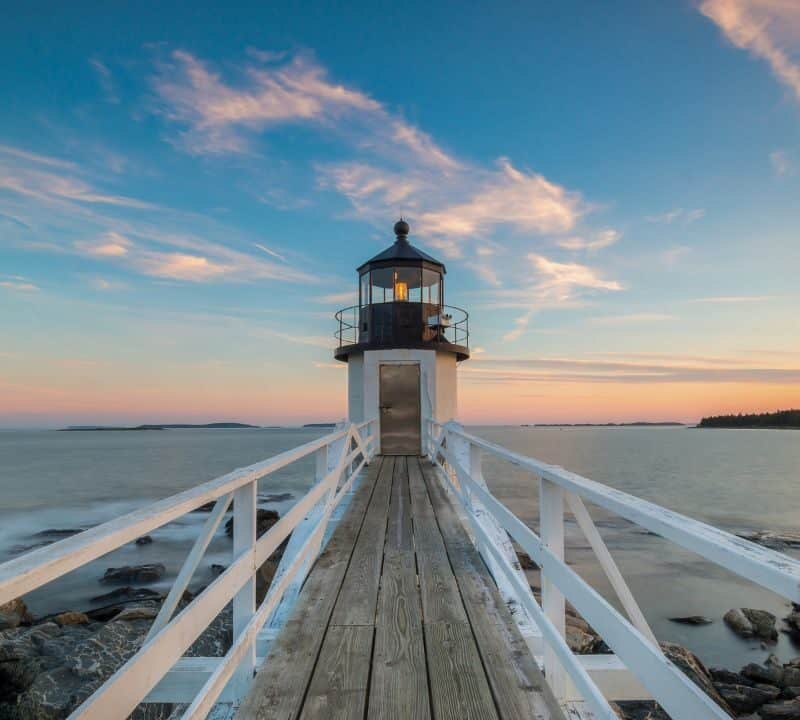 Marshall Point Lighthouse sunset
