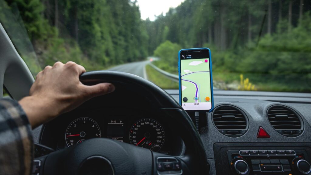 Car Gps Mountain Road