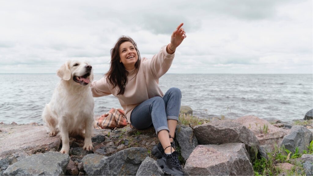 Woman With Dog