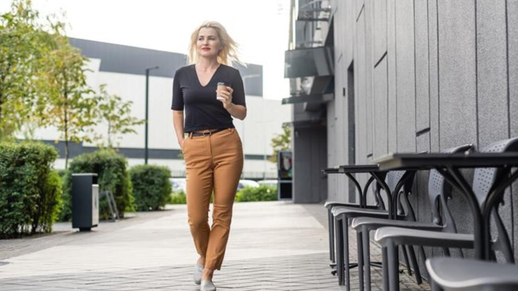 Simple Tee with Statement Trousers