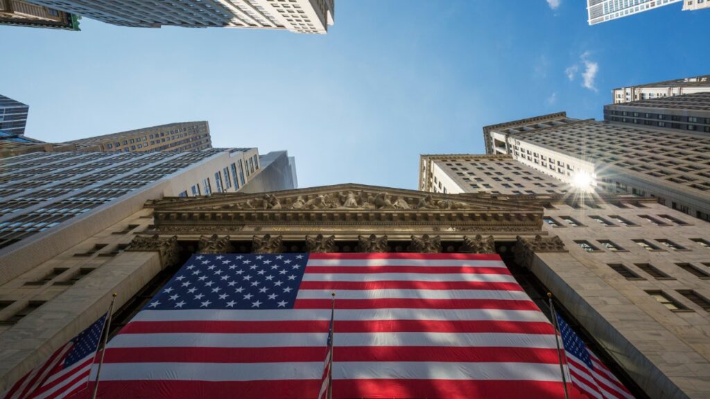 The new york stock exchange on wall street in new york city.