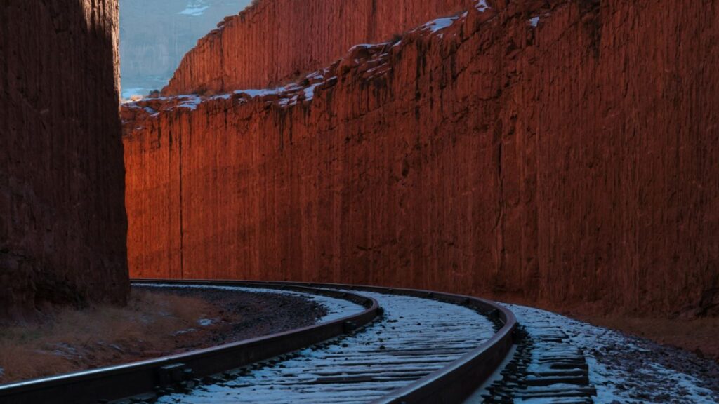 sunset Grand Canyon railway