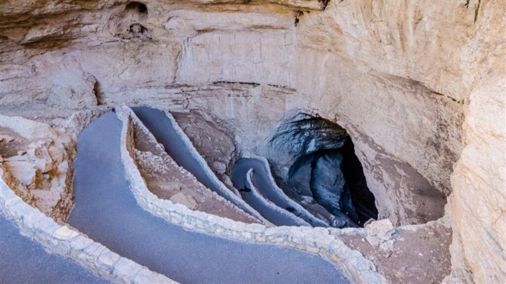 The Natural Entrance route at Carlsbad Caverns National Park is a self-guided tour available to visitors with plenty of time and in good physical condition.