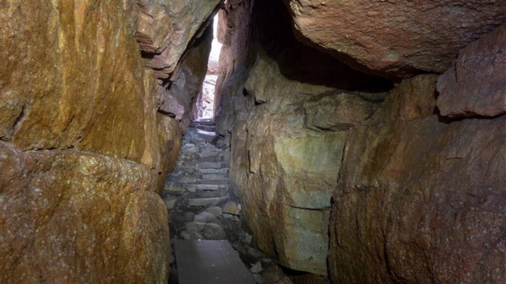 View in the Ice Caves of Minnewaska State Park