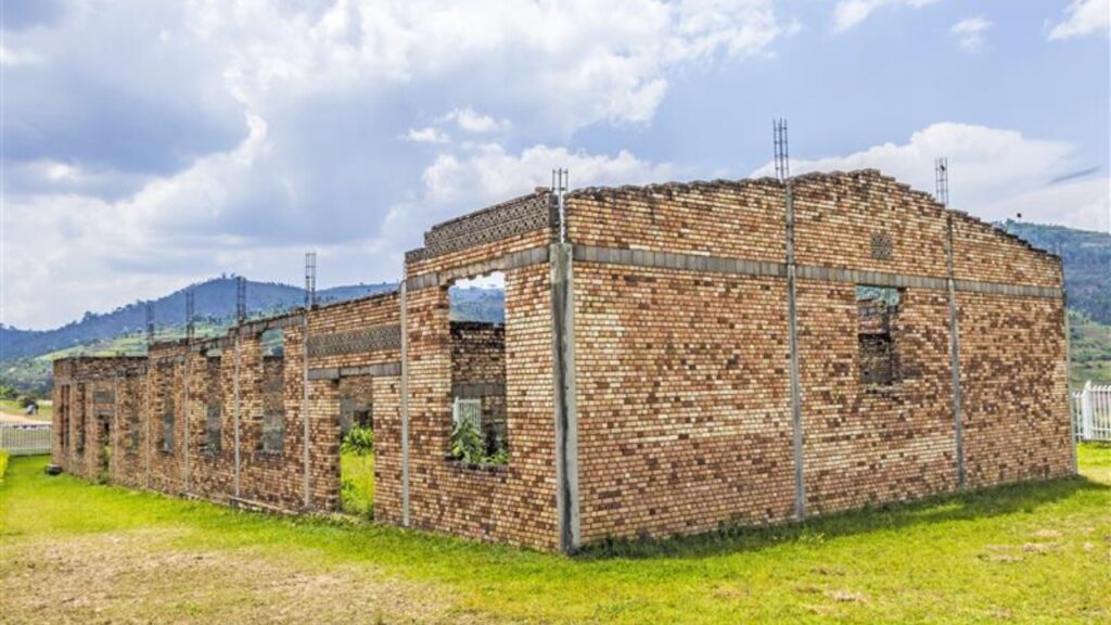 BUTARE, RWANDA - JANUARY 30: massgraves in Butare, Rwanda on January 30,2012. The Rwandan Genocide was the 1994 mass murder of an estimated 800,000 people