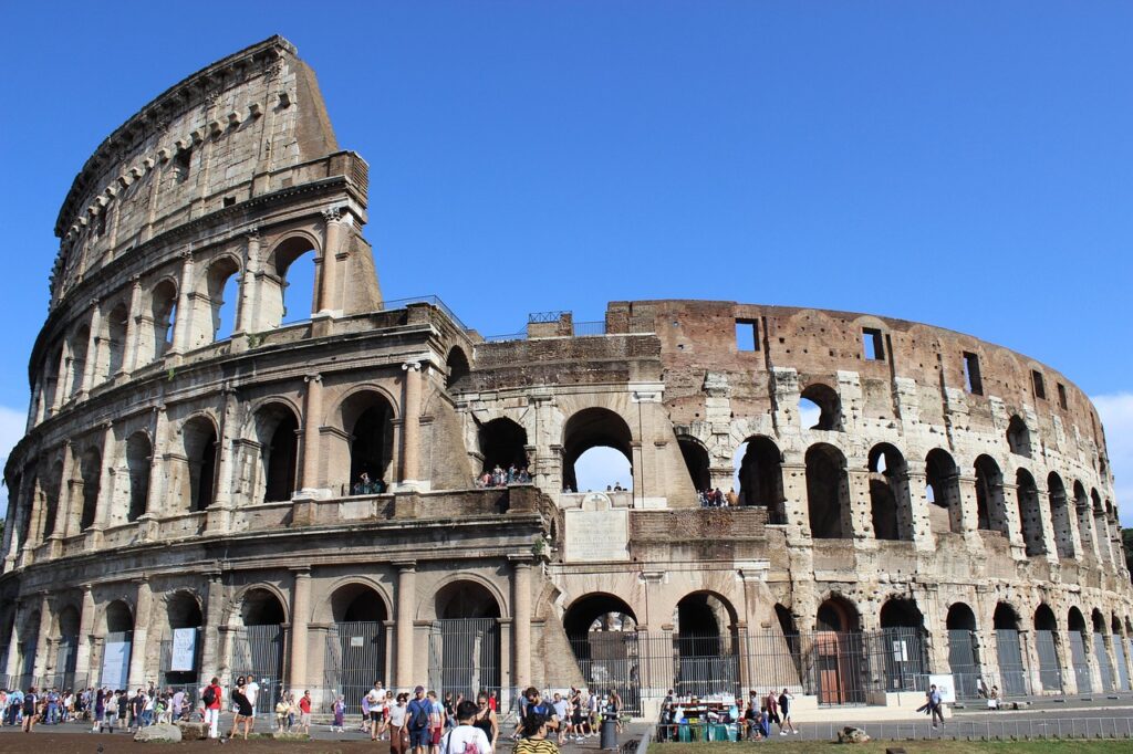 Palatine Hill Colosseum panoramic ruins