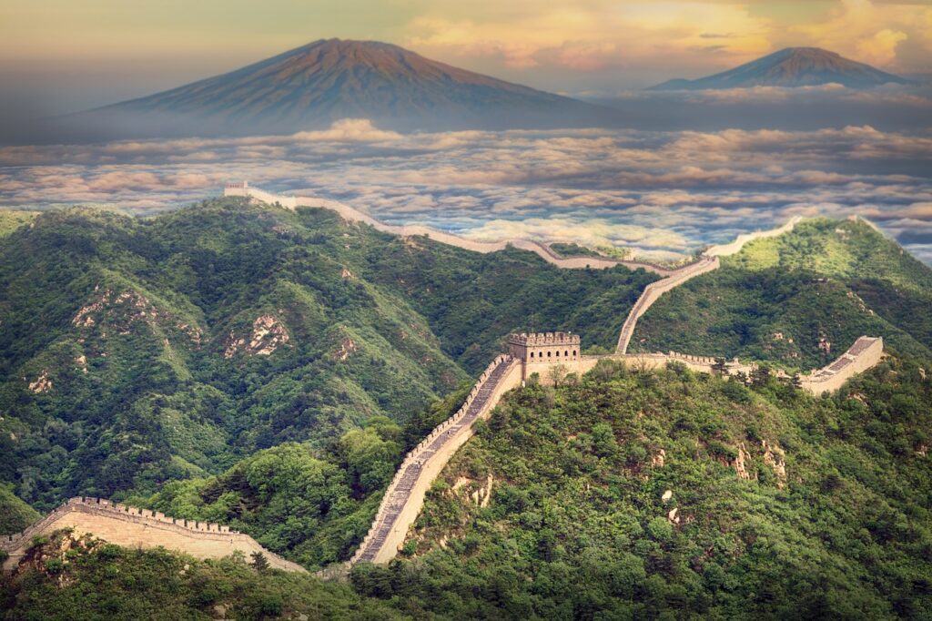 Great Wall of China sunrise