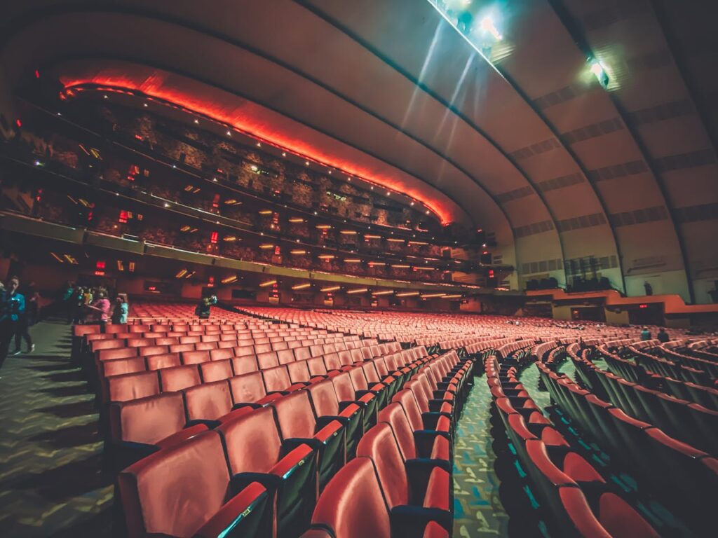 empty Broadway theater seats