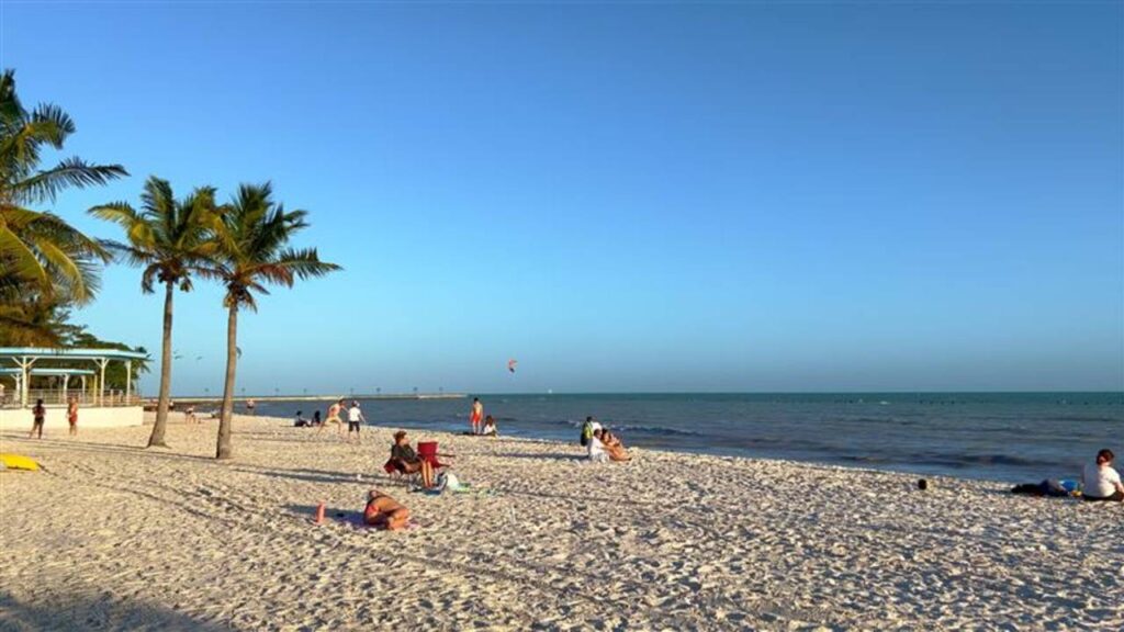 Higgs Beach is a popular beach and place to relax on Key West - KEY WEST, FLORIDA