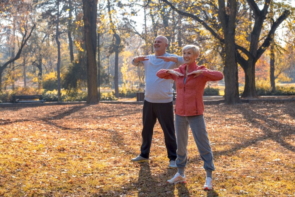 active senior outdoors
