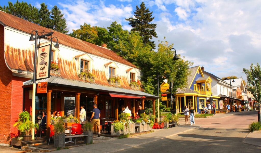 Baie Saint Paul, Quebec, Canada - 09 08 2023 In the streets of Baie Saint Paul. Baie Saint Paul is a city in the Province of Quebec in Canada
