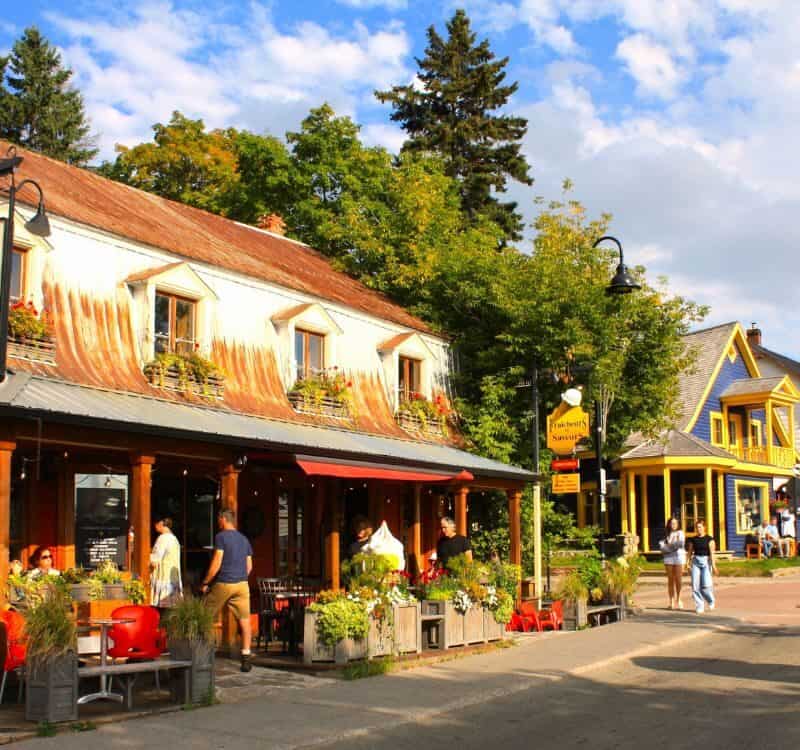 Baie Saint Paul, Quebec, Canada - 09 08 2023 In the streets of Baie Saint Paul. Baie Saint Paul is a city in the Province of Quebec in Canada