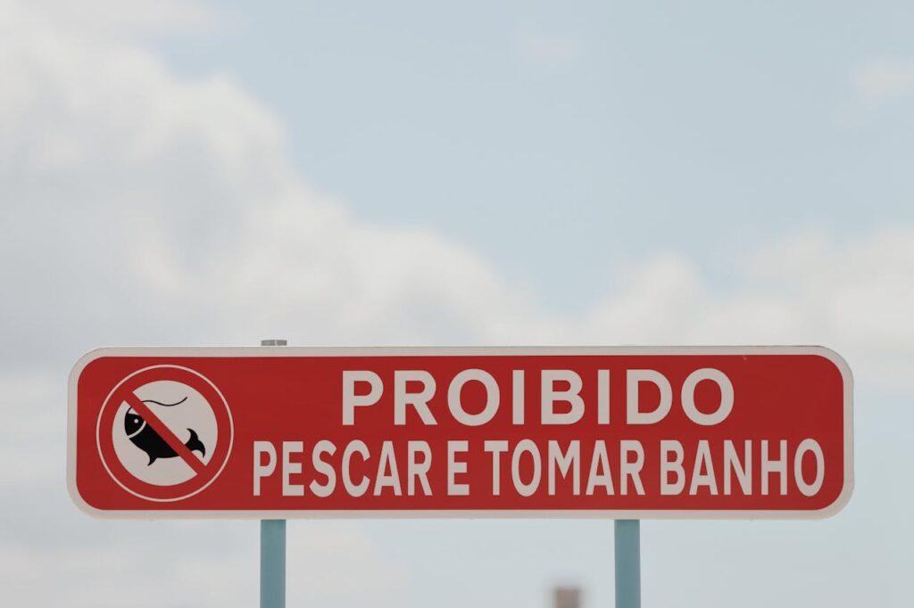 Portuguese street sign