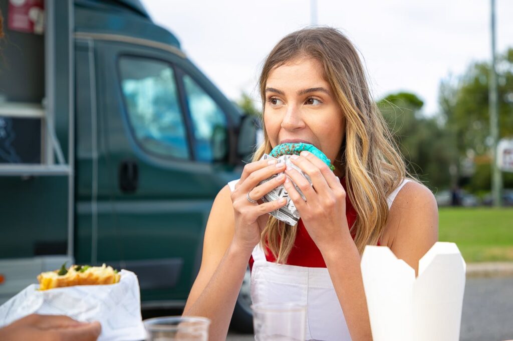 Eating in public