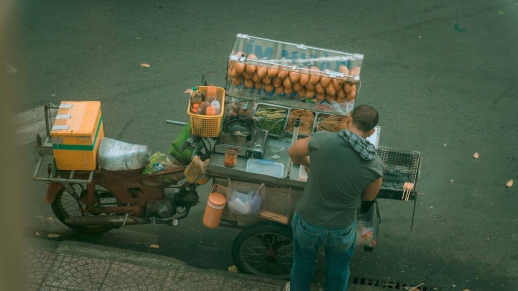 Ho Chi Minh City Street Cart Food