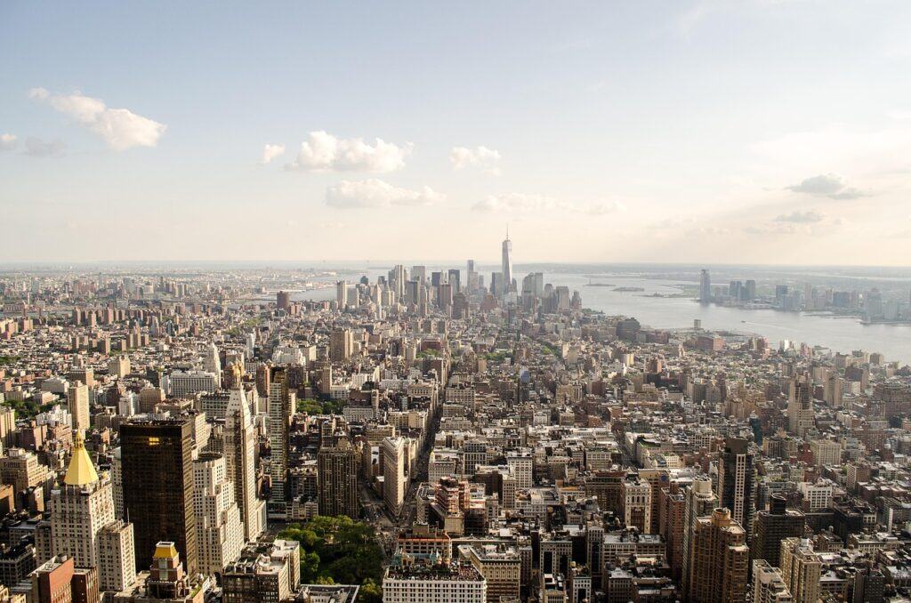 New york, City, Aerial view image.
