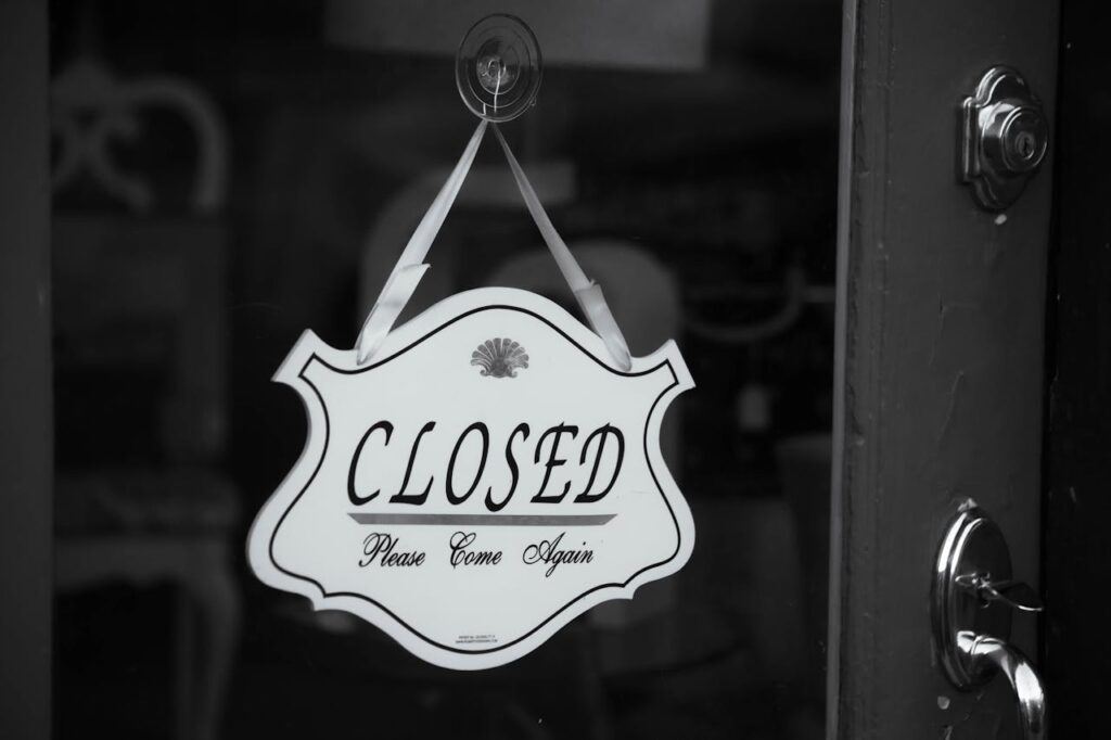 Closed Buisness 