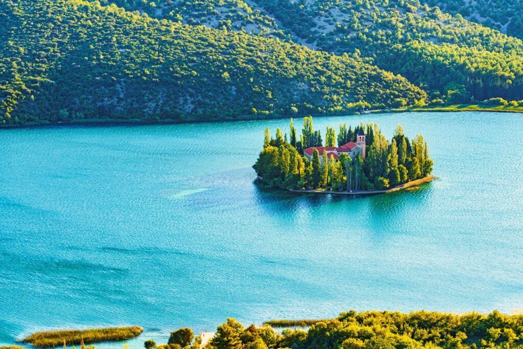 Krka National Park Island Monastery of Visovac