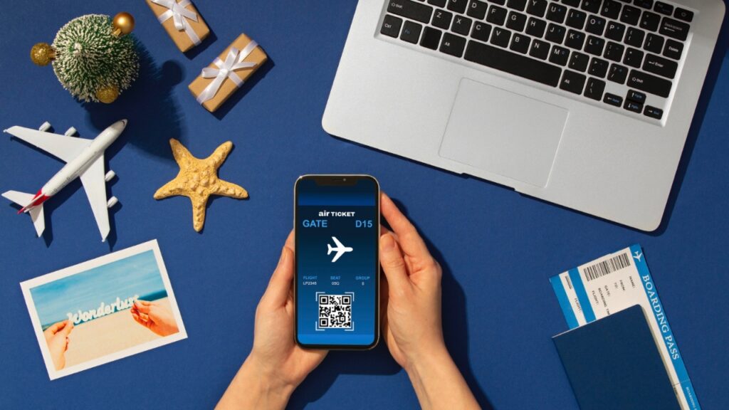Flight ticket book