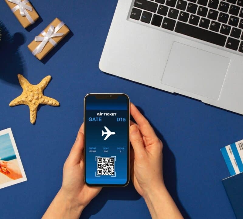 Flight ticket book