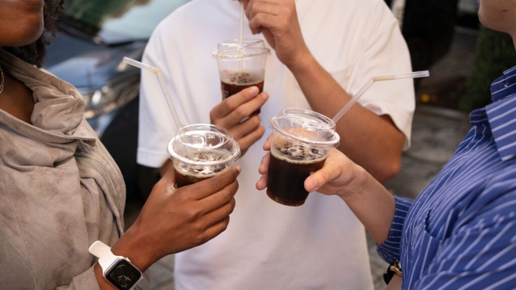 Plastic cup alcohol