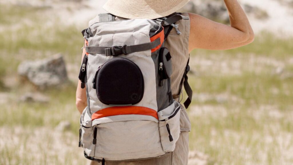 small travel daypack with essentials