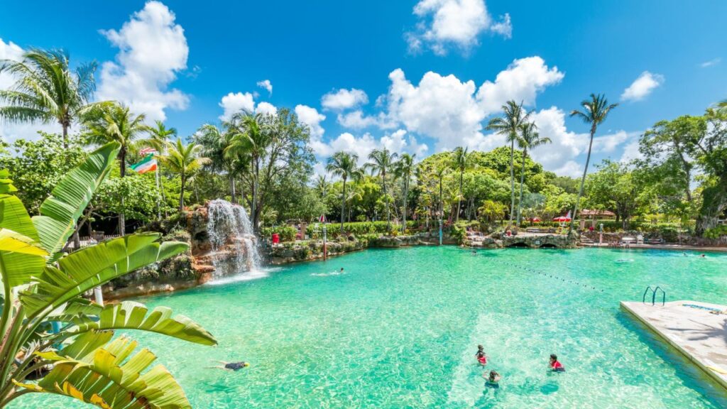 MIAMI, FLORIDA - MAY 13, 2015: Coral Gables Venetian Pool on May 13, 2015 in Miami - Florida