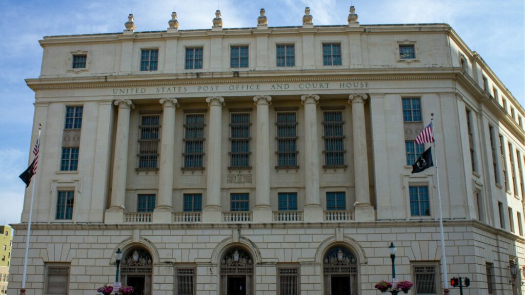 The Hipolito F. Garcia Federal Building and United States Courthouse in San Antonio, TX.