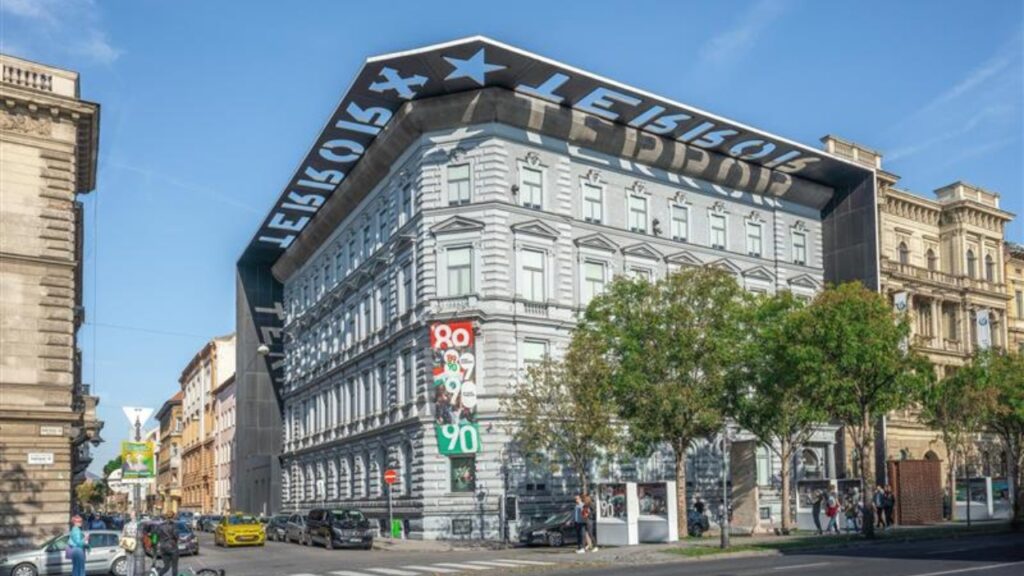 Budapest, Hungary - Oct 20, 2019: House of Terror Museum - Budapest, Hungary