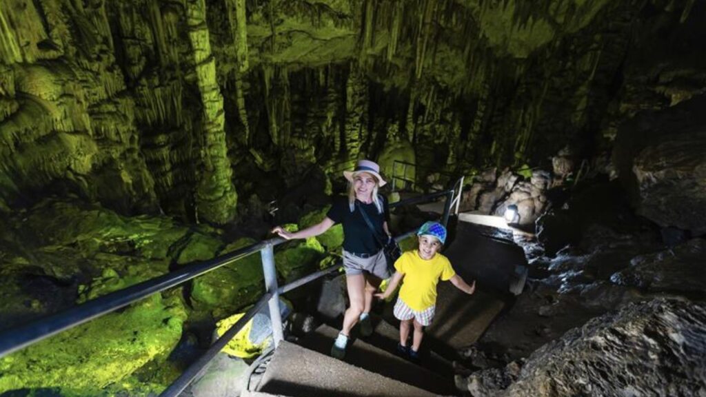 Rio Secreto cave tour with kids